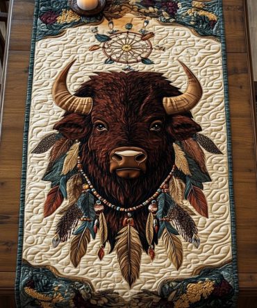 Wild Wisdom Quilted Table Runner