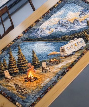 Wilderness Haven Quilted Table Runner