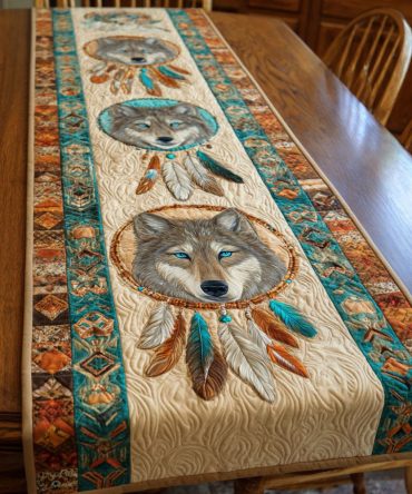 Wildfire Spirit Quilted Table Runner