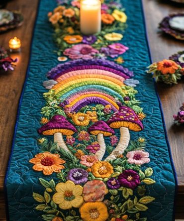 Wildflower Bliss Quilted Table Runner