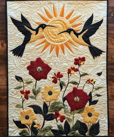 Wildflower Dance Quilted Table Runner