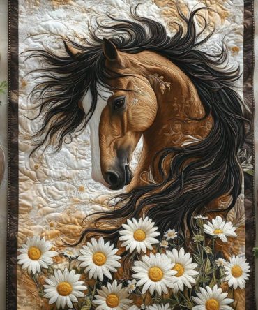 Wildflower Hooves Quilted Table Runner