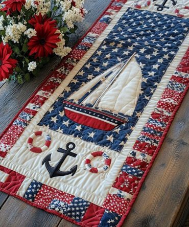 Windward Path Quilted Table Runner