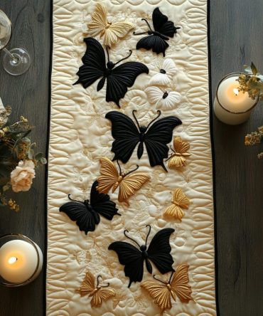 Winged Whimsy Quilted Table Runner