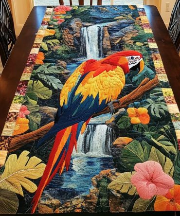Winged Wonders Quilted Table Runner