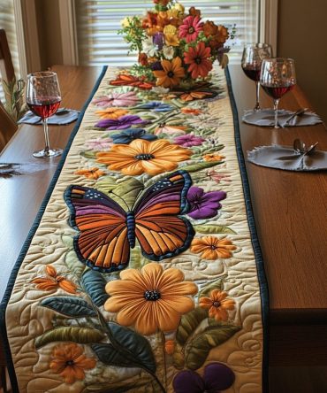 Wings Of Wonder Quilted Table Runner