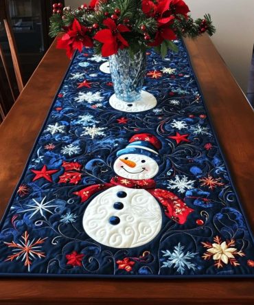 Winter Buddy Quilted Table Runner