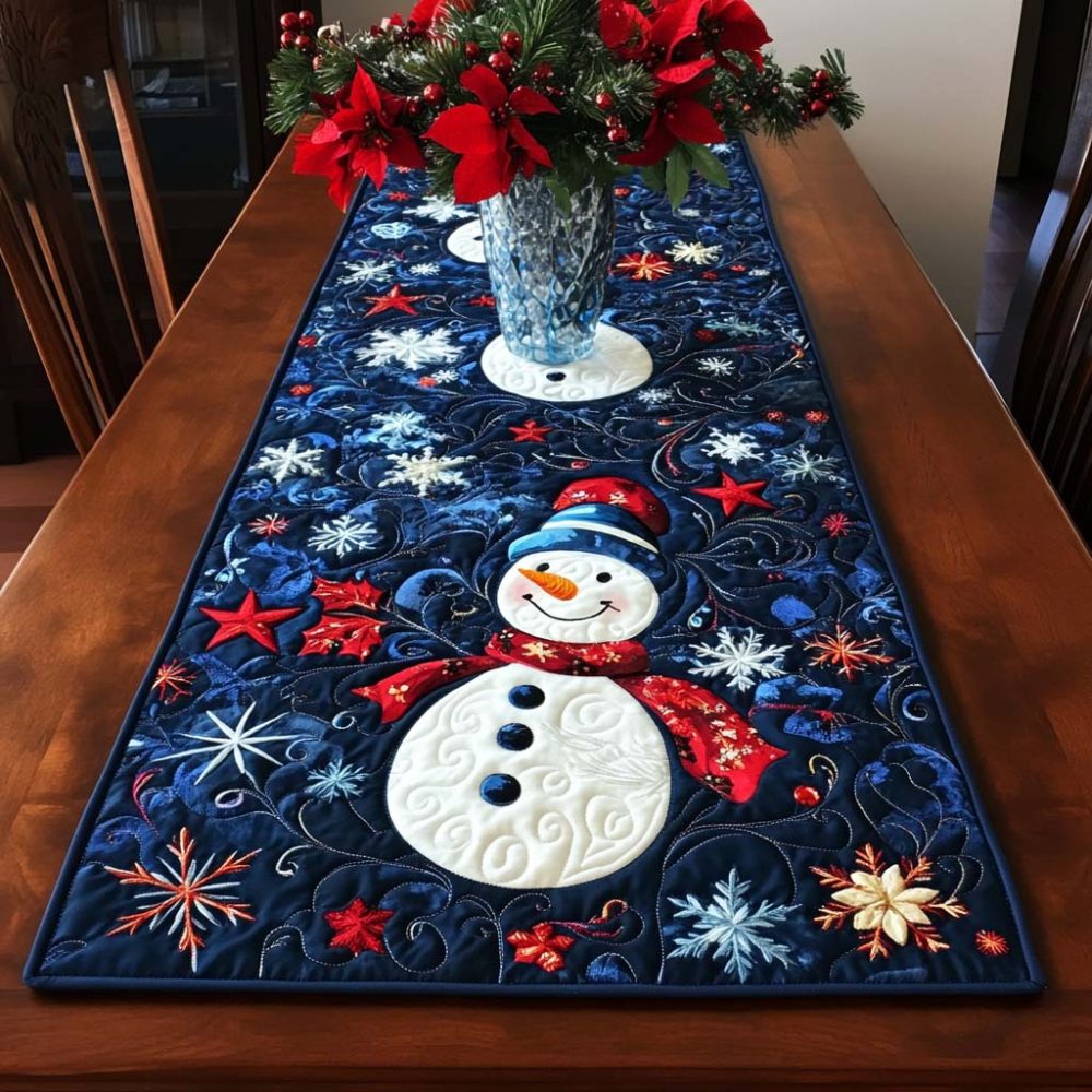 Winter Buddy Quilted Table Runner