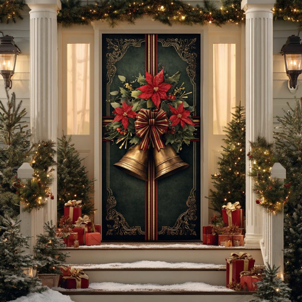 Winter Cheer Quilted Door Cover