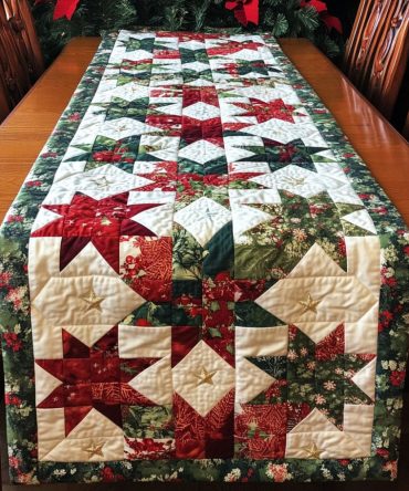 Winter Cheer Quilted Table Runner