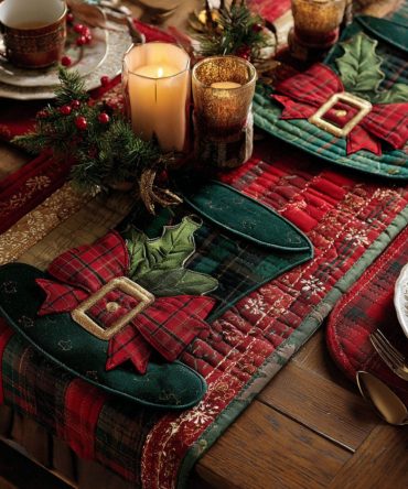Winter Glow Quilted Table Runner