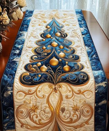 Winter Pines Quilted Table Runner