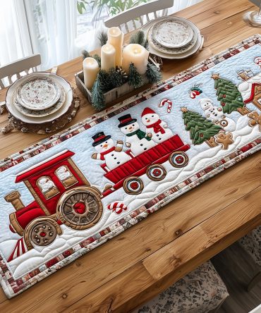 Winter Ride Quilted Table Runner