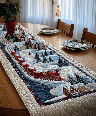 Winter Ride Wonder Quilted Table Runner