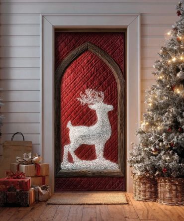 Winter Twilight Dreams Quilted Door Cover