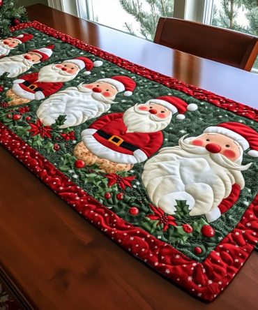 Winter Whimsy Quilted Table Runner