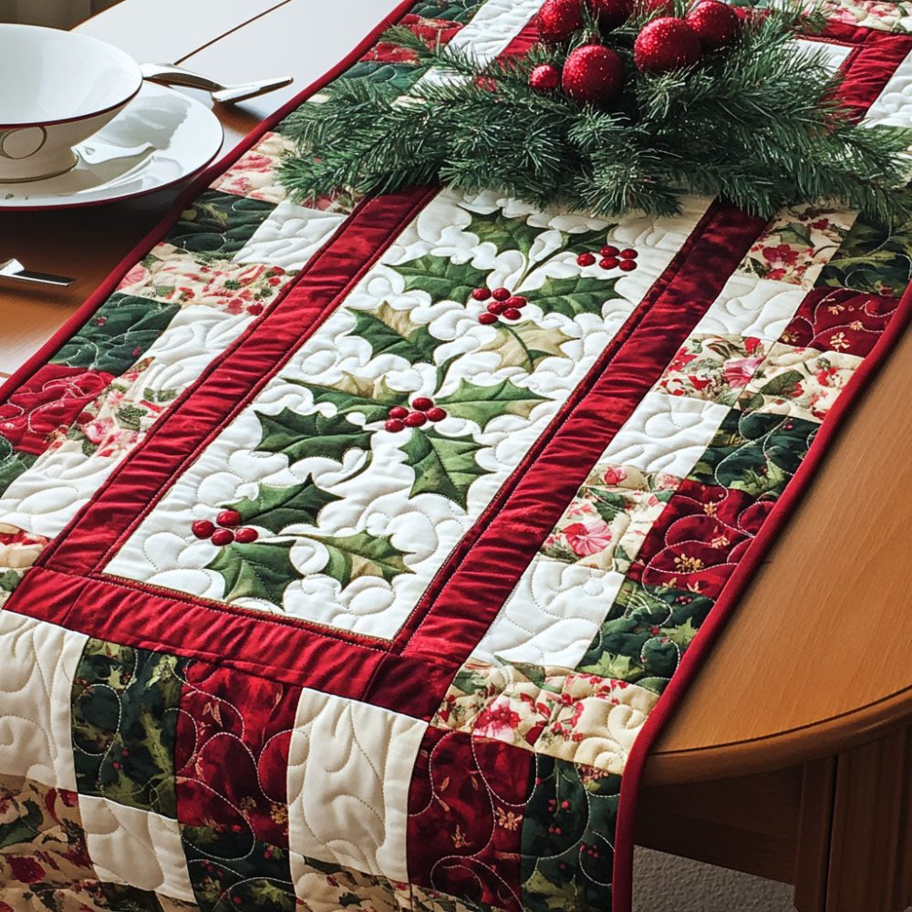 Winter Wonderland Dreams Quilted Table Runner