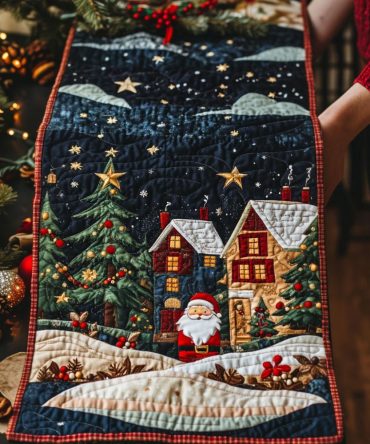 Winter Wonderland Lane Quilted Table Runner