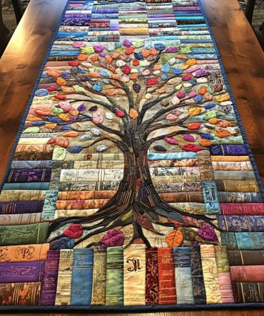 Wisdom Grove Quilted Table Runner