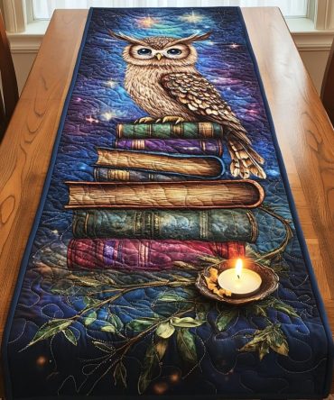 Wise Pages Quilted Table Runner