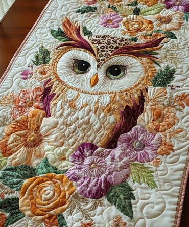 Wise Wings Quilted Table Runner