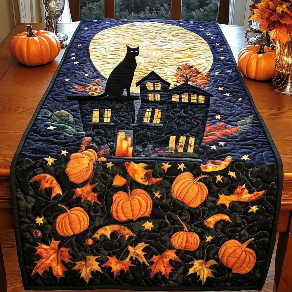 Halloween Quilted Table Runner - Image 4