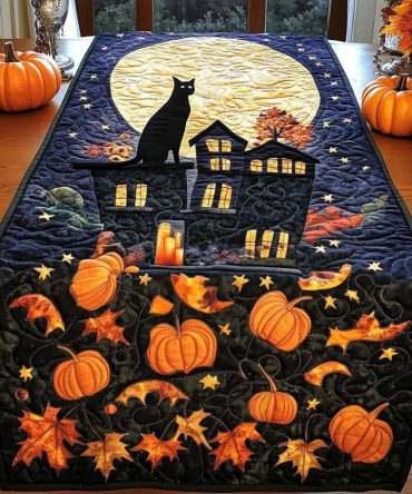 Witch Brew Quilted Table Runner