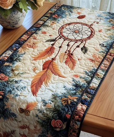 Woodland Harmony Quilted Table Runner