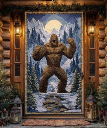 Woodland Shadow Quilted Door Cover