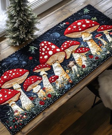 Woodland Whimsy Quilted Table Runner