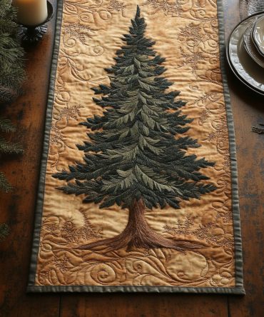 Woodland Whispers Quilted Table Runner