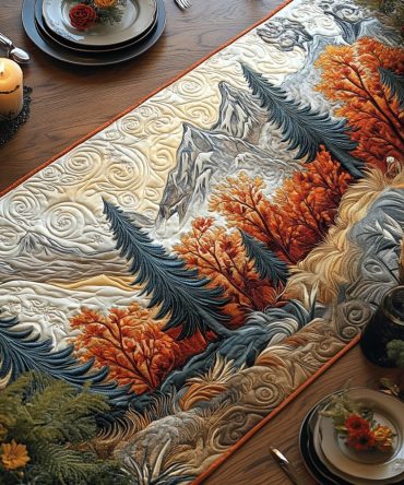 Woodland Whispers Quilted Table Runner