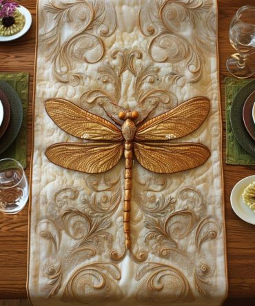 Woven Wings Quilted Table Runner