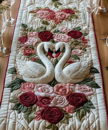 You And Me Quilted Table Runner