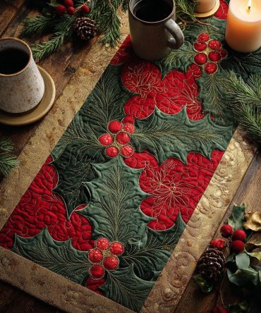 Yuletide Dream Quilted Table Runner