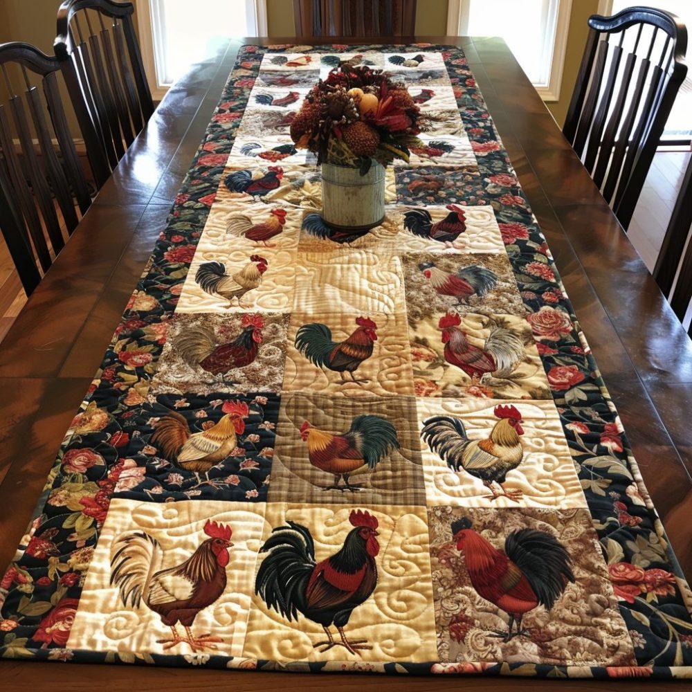 Hen Party Quilted Table Runner