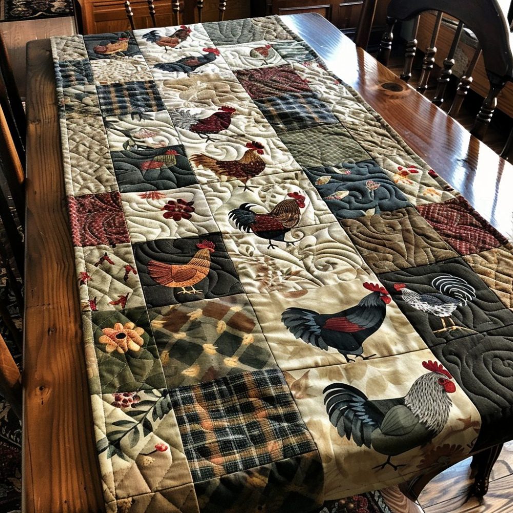 Egg-Cellent Quilted Table Runner