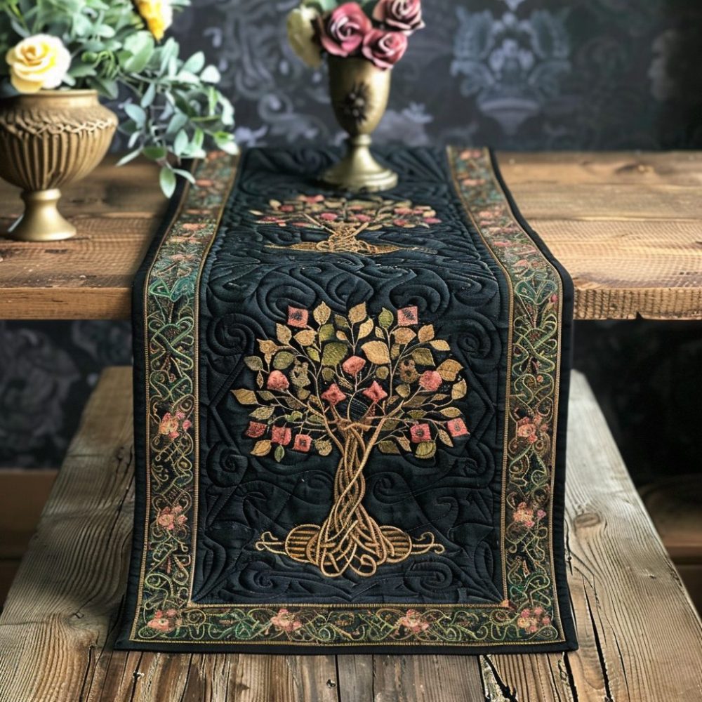 Irish Woodland Quilted Table Runner