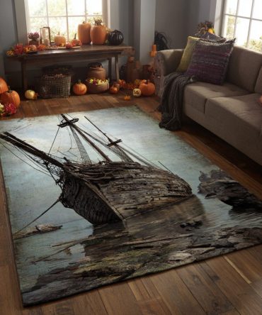 Abyss Horizon Scenic Area Rug — Oceanic Gradient Design, Fade-Resistant Plush Rug For Modern Living Rooms And Offices