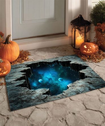 Abyssal Glow Doormat – Deep Sea Glow Welcome Mat, Durable Non-Slip Outdoor Entrance Rug With Striking Marine Design