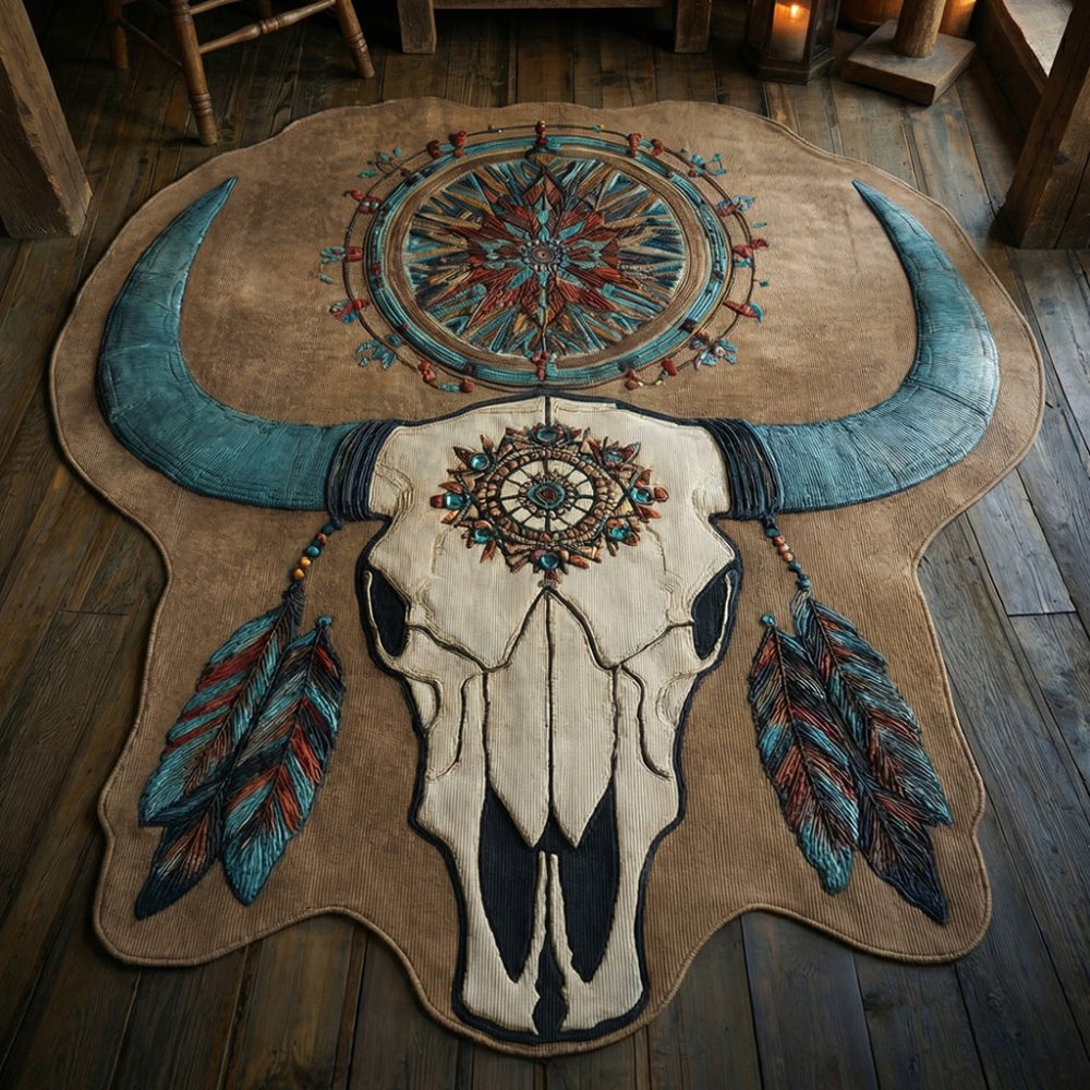 Ancient Echo Custom-Shaped Area Rug - Organic Irregular Silhouette, Plush Low-Pile Non-Slip Rug For Modern Living & Bedrooms