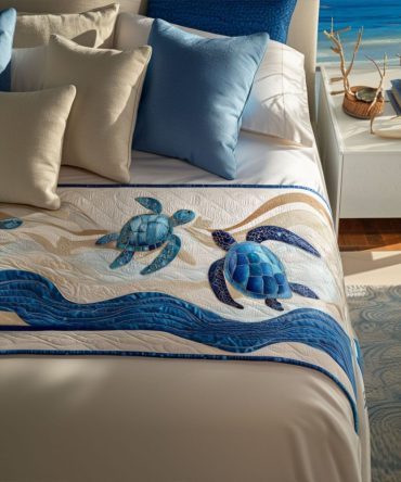 Ancient Pathways Quilted Bed Runner – Heritage-Inspired Bedding Accent With Timeless Motifs, Soft Quilting, Ideal For Classic & Rustic Rooms