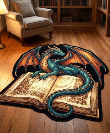 Arcane Reader Custom Rug — Enchanted Book Lover’S Custom-Shaped Floor Mat, Perfect For Libraries, Studies & Cozy Corners