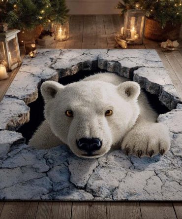 Arctic Gaze Contemporary Area Rug - Subtle Nordic-Inspired Design Rug For Modern Living Rooms, Bedrooms & Cozy Reading Nooks