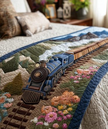 Autumn Express Quilted Bed Runner — Warm Fall Decorative Throw For Queen & King Beds, Reversible Cotton-Blend Accent For Seasonal Styling