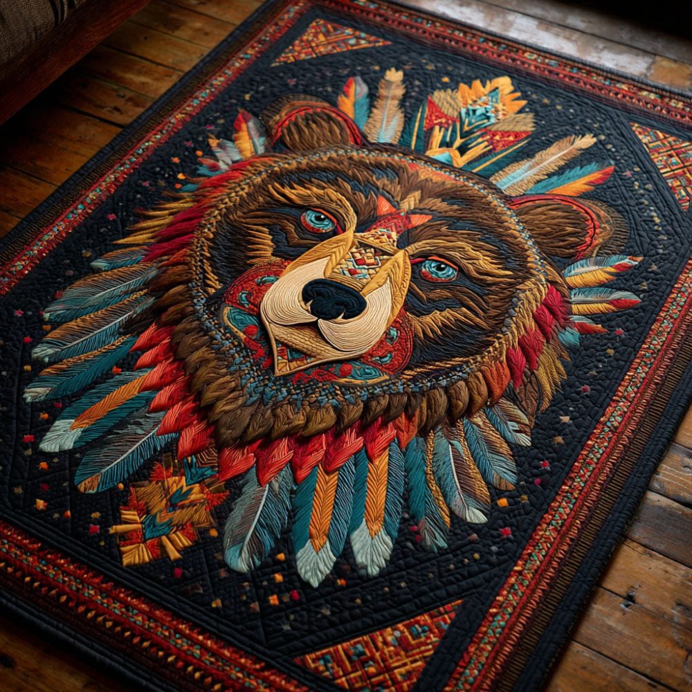 Power Bear Rug – Bold Lodge-Style Area Rug With Heavy-Duty Construction For Living Rooms, Dens & Mountain Cabins