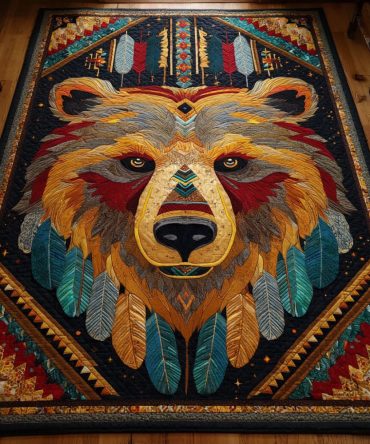 Symbol Bear Area Rug – Classic Emblem Rug With Timeless Motif For Home, Cabin & Lodge Interiors (Multiple Sizes Available)