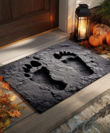 Bigfoot Footprint Outdoor Doormat — Fun Sasquatch Entrance Mat, Heavy-Duty Dirt-Trapping Non-Slip Welcome Rug For Outdoors