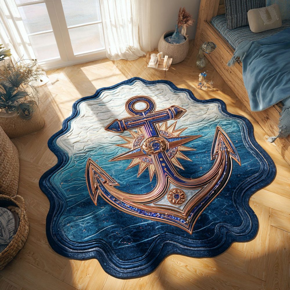 Bloom Lattice Custom Shape Rug - Geometric Floral Custom-Cut Area Rug, Precision-Shaped Non-Slip Accent For Entryway, Nursery & Indoor Spaces