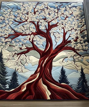 Blossom Spirit Floral Area Rug — Vibrant Botanical Accent Rug For Living Room & Bedroom, Soft Low-Pile, Durable & Stylish